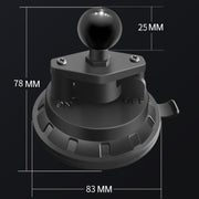 Car Windshield Dashboard Phone Holder Ball Head Suction Cup Base(Black)