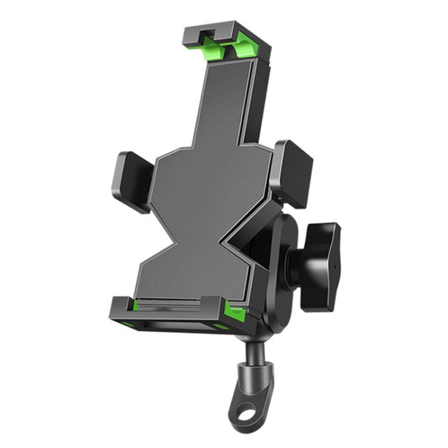 A04 Metal Motorcycle Mobile Phone Navigation Bracket Bicycle Frame Multifunctional Car Fixed Clamp(Rearview Mirror Model)