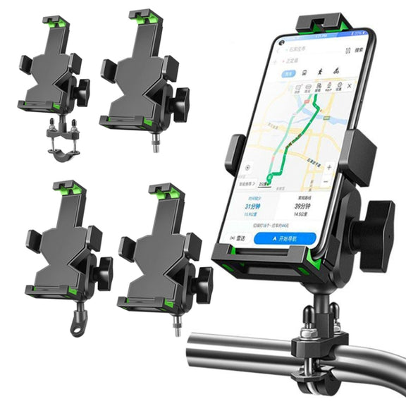 A04 Metal Motorcycle Mobile Phone Navigation Bracket Bicycle Frame Multifunctional Car Fixed Clamp(M8 Ball Header Installation Model)