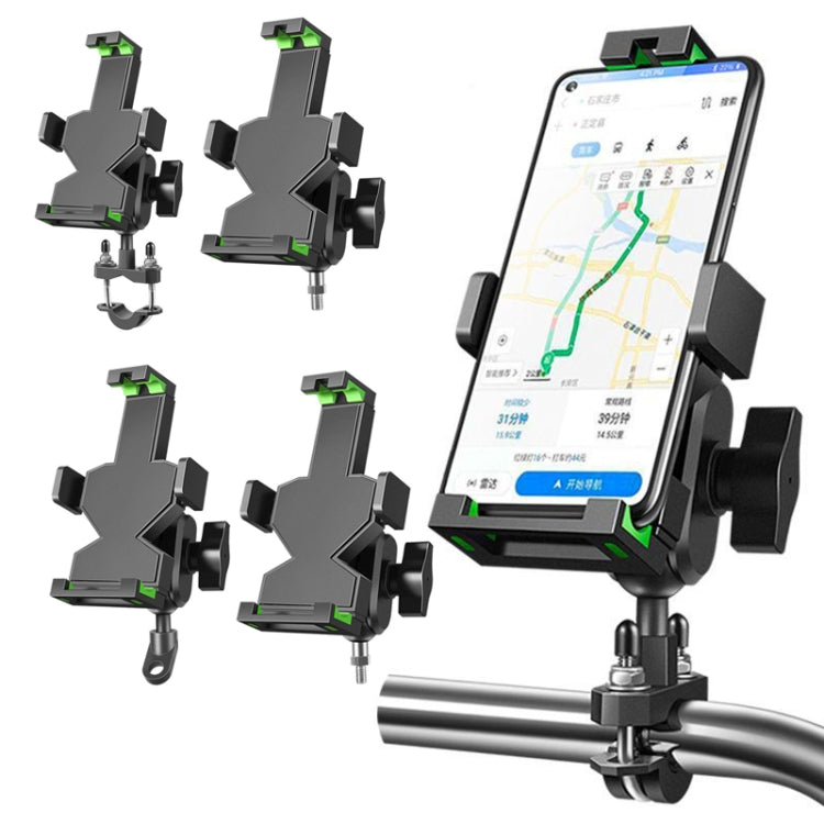 A04 Metal Motorcycle Mobile Phone Navigation Bracket Bicycle Frame Multifunctional Car Fixed Clamp(U Car Handlebar Model)