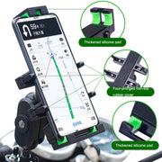 A02 Motorcycle Mobile Phone Navigation Bracket Car Riding Anti-shock Aluminum Alloy Rack(M8 Ball Header Installation Model)