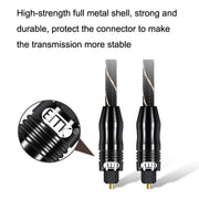 EMK QH/A6.0 Digital Optical Fiber Audio Cable Amplifier Audio Line, Length 3m(Black)