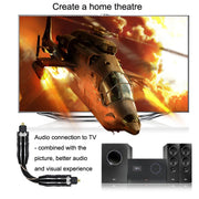 EMK QH/A6.0 Digital Optical Fiber Audio Cable Amplifier Audio Line, Length 5m(Black)