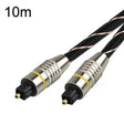 EMK HB/A6.0 SPDIF Interface Digital High-Definition Audio Optical Fiber Cable, Length: 10m(Black White Net) - Audio Optical Cables by EMK | Online Shopping South Africa | PMC TechLife | Buy Now Pay Later Mobicred
