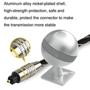 EMK HB/A6.0 SPDIF Interface Digital High-Definition Audio Optical Fiber Cable, Length: 10m(Black White Net)