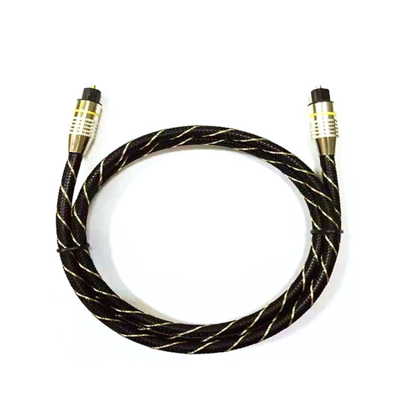 EMK HB/A6.0 SPDIF Interface Digital High-Definition Audio Optical Fiber Cable, Length: 15m(Black White Net)