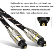 EMK HB/A6.0 SPDIF Interface Digital High-Definition Audio Optical Fiber Cable, Length: 15m(Black White Net)