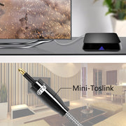 EMK QH4.0 Mini Toslink 3.5mm Interface SPDIF Audio Fiber Optical, Length: 10m(Black)