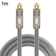 EMK YL/B Audio Digital Optical Fiber Cable Square To Square Audio Connection Cable, Length: 1m(Transparent Gray) - free shipping - PMC TechLife - Order now!