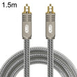 EMK YL/B Audio Digital Optical Fiber Cable Square To Square Audio Connection Cable, Length: 1.5m(Transparent Gray) - Audio Optical Cables by EMK | Online Shopping South Africa | PMC TechLife | Buy Now Pay Later Mobicred
