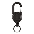 Backpack Carabiner Plastic Retractable Pull Badge Reel, Color: Black-Fiber Rope - Hooks by PMC TechLife | Online Shopping South Africa | PMC TechLife | Buy Now Pay Later Mobicred