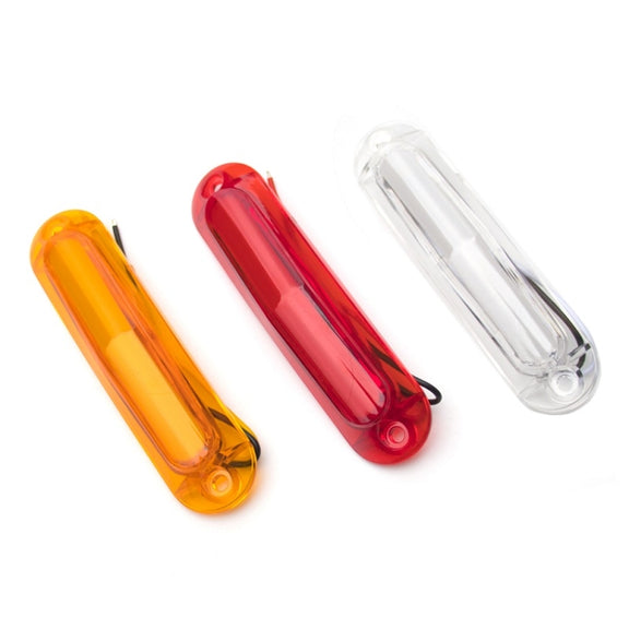 4pcs MK-162 6LED Light Guide Side Light 10-30V Trailer Side Tail Light(Yellow)