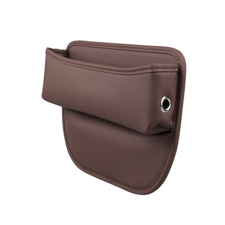 Multifunctional Car Seat Crevice Storage Box, Pattern: No Logo(Mocha brown)