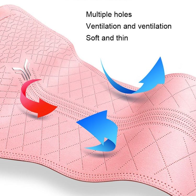 Flip-fur Car Cushion Breathable Ventilation Cushion for Four Seasons, Style: Front Cushion(Red)
