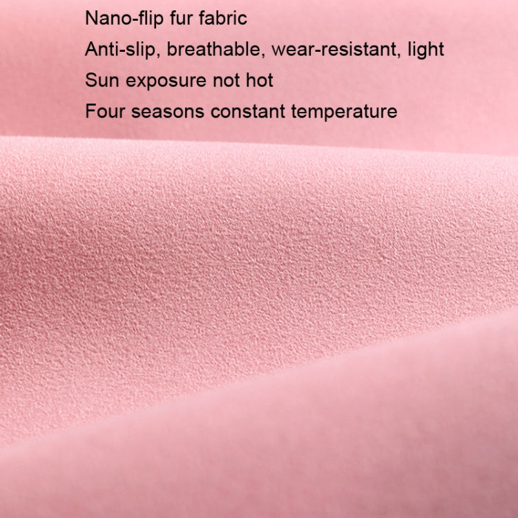 Flip-fur Car Cushion Breathable Ventilation Cushion for Four Seasons, Style: Front Cushion(Black)