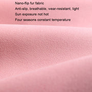 Flip-fur Car Cushion Breathable Ventilation Cushion for Four Seasons, Style: Front Cushion(Brown)
