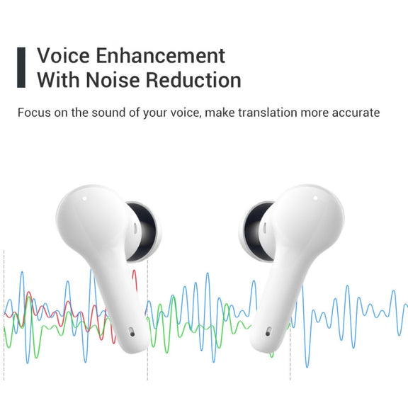 M6 Multi-country Mutual Translation Smart Bluetooth Translation Earphone Supports 127 Languages(White)