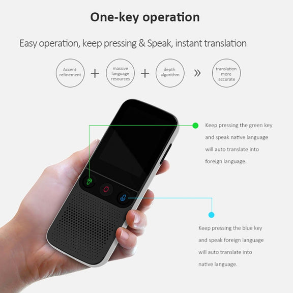 T10Pro Wifi Artificial Intelligence Photo / Recording Translating Machine Supports 138 Languages(White)