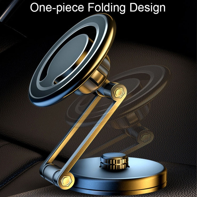 D27 Car Magnetic Telescopic Folding Navigation Mobile Phone Holder(Black)
