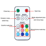 Vibration Remote Control Induction Motorcycle Wireless Strong Magnetic Warning Flash Light, Specification: 2 Light +1 RC