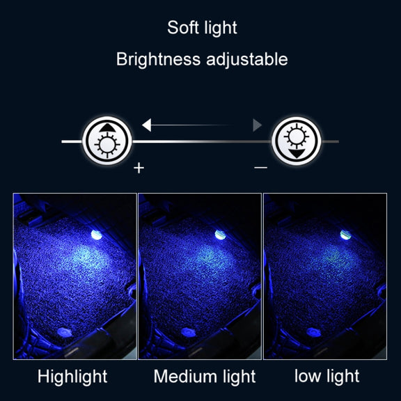 Car Modification Wireless Colorful Remote Control Atmosphere Light, Specification: 2 Lights +1 RC