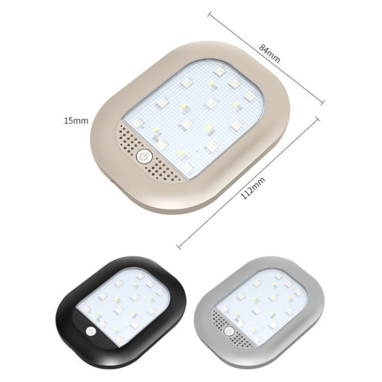 Car Colorful Strong Magnetic LED Lighting Reading Lights(Beige)