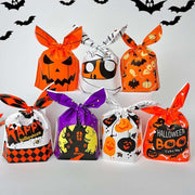 50pcs /Pack Halloween Packaging Bags Candy Snacks Treat Bags, Size: 13.5x22cm(Night Beast)