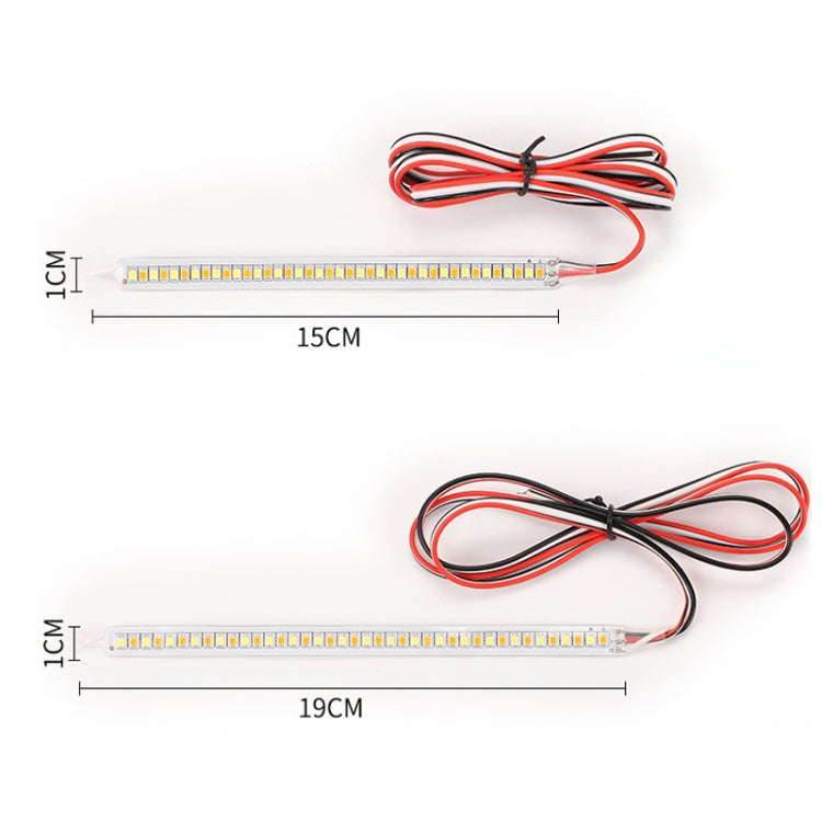 Car Rearview Mirror Decoration LED Streamer Turn Signal, Length��� 19cm A Pair