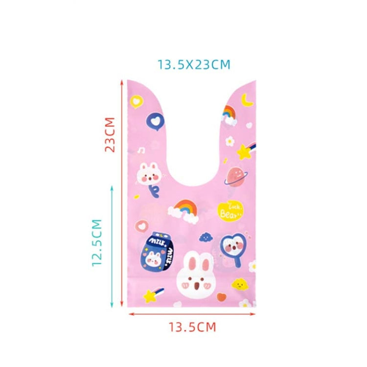 1bag Candy Packaging Bags Baking Biscuit Gift Bags 13.5x22cm(Fresh Flower)
