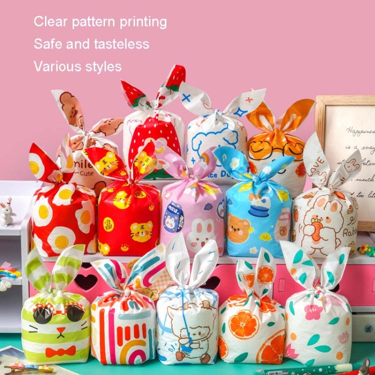 1bag Candy Packaging Bags Baking Biscuit Gift Bags 13.5x22cm(Fresh Flower)