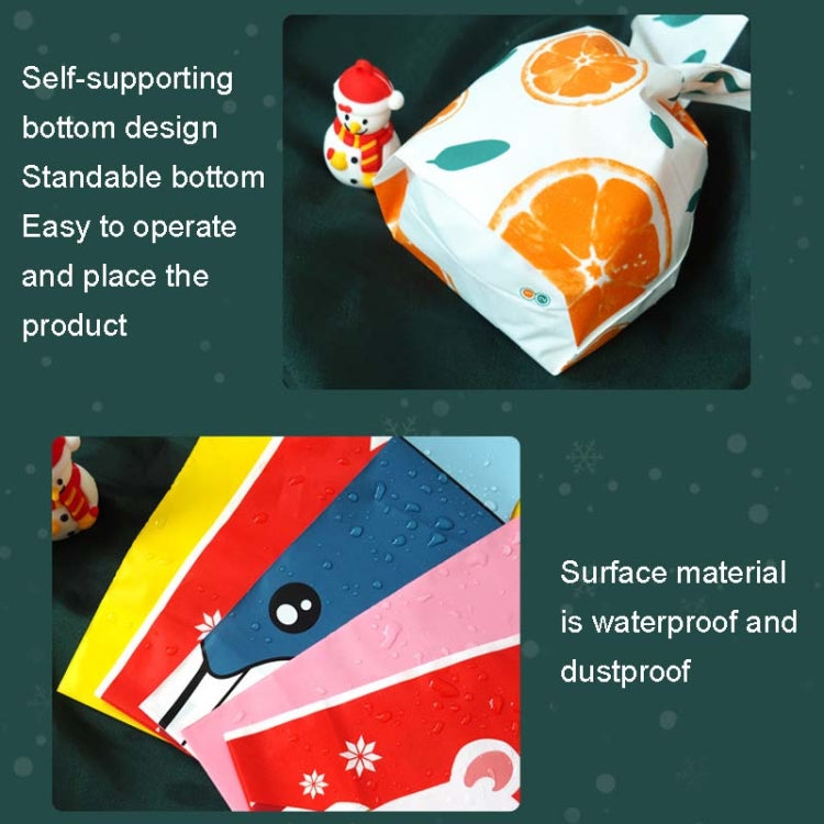 1bag Candy Packaging Bags Baking Biscuit Gift Bags 13.5x22cm(Fresh Flower)