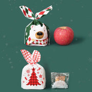 1bag Candy Packaging Bags Baking Biscuit Gift Bags 13.5x22cm(Fresh Flower)