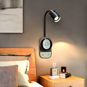 2700-6500K LED Bedside Table Lamp Eye Protection Magnetic Suction Night Light Wall Lamp(White)