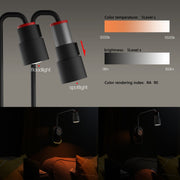 2700-6500K LED Bedside Table Lamp Eye Protection Magnetic Suction Night Light Wall Lamp(White)