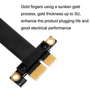 PCI-E 3.0 1X 90 Degrees Graphics Card / Wireless Network Card Extension Cable, Cable Length: 5cm