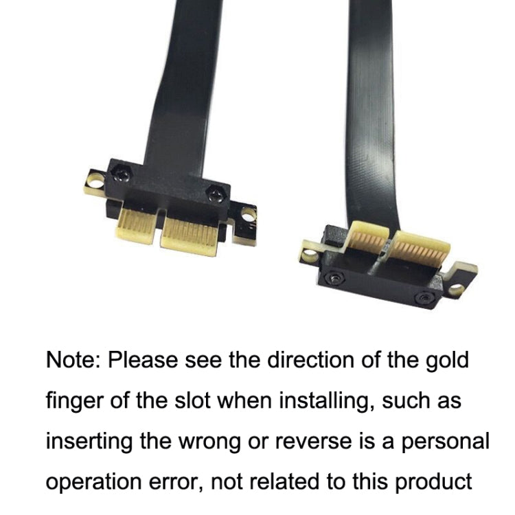 PCI-E 3.0 1X 90 Degrees Graphics Card / Wireless Network Card Extension Cable, Cable Length: 30cm