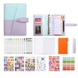 A6 YMX-012 PU Leather Budget Binder Notebook Macaron Color Matching Handbook(Blue+Purple) - Notebooks by PMc TechLife | Online Shopping South Africa | PMc TechLife | Buy Now Pay Later Mobicred