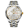 BINBOND B5552 Luminous Multifunctional Business Calendar Quartz Watch(Inter-gold-White) - free shipping - PMC TechLife - Order now!