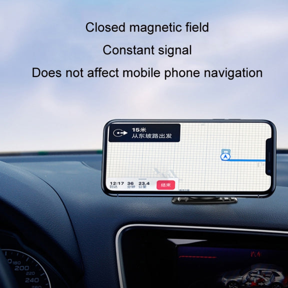 Car Center Console Paste Magnetic Mobile Phone Holder(Black)