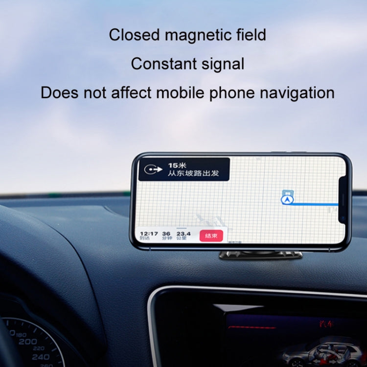 Car Center Console Paste Magnetic Mobile Phone Holder(Red)