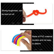 TF-1795 18m/roll Motorcycle Modification Accessories Colorful Gasoline Pipe(Red)