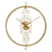YX0801 Simple Art Living Room Background Wall Decoration Clock Mute Wall Clock, Color: 60cm Gold