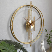 YX0801 Simple Art Living Room Background Wall Decoration Clock Mute Wall Clock, Color: 60cm Black