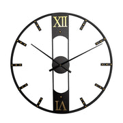 YX8836 Home Decor Wall Clock Wrought Iron Rivet Scale Silent Clock, Size: 60cm