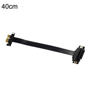 PCI-E 3.0 1X 180-degree Graphics Card Wireless Network Card Adapter Block Extension Cable, Length: 40cm
