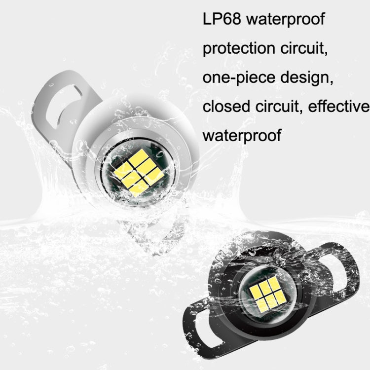 Car LED Ultra -Bright Electric Eye Reversing Light External Bulb Modified Universal Auxiliary Light, Style: Long Bright Silver Shell