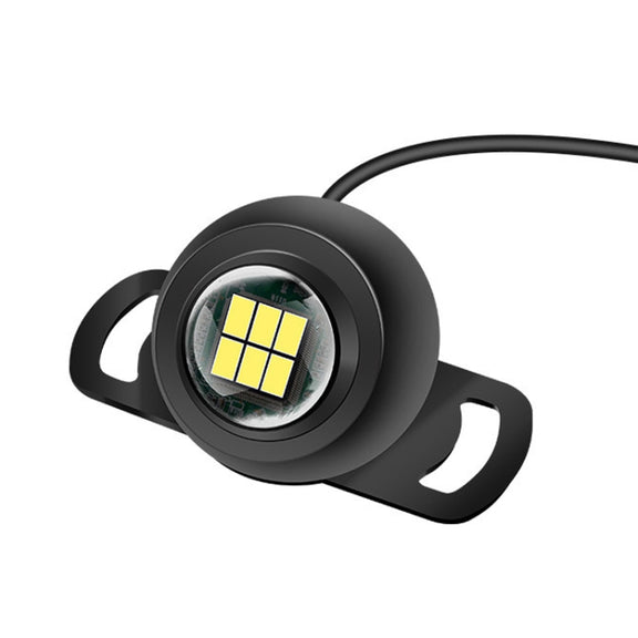 Car LED Ultra -Bright Electric Eye Reversing Light External Bulb Modified Universal Auxiliary Light, Style: Long Bright After 3 Flashes Black Shell