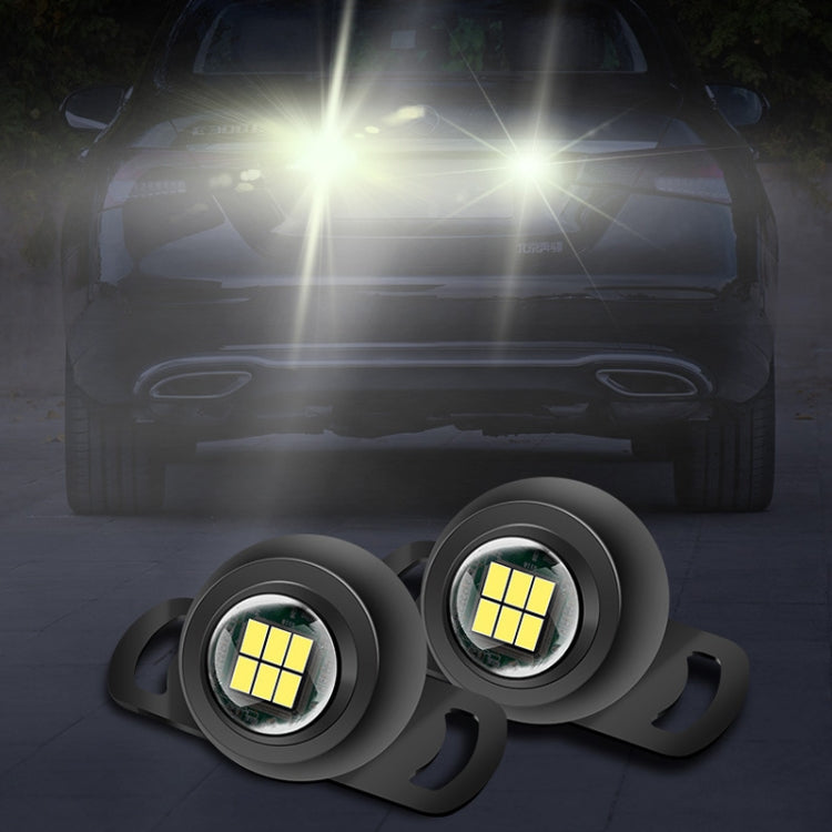 Car LED Ultra -Bright Electric Eye Reversing Light External Bulb Modified Universal Auxiliary Light, Style: Long Bright After 3 Flashes Silver Shell