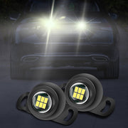Car LED Ultra -Bright Electric Eye Reversing Light External Bulb Modified Universal Auxiliary Light, Style: Long Bright After 3 Flashes Silver Shell