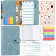 H666 A6 Loose-leaf Binder Cash Budget Handbook Vintage PU Leather Notebook with Window(Retro Green) - Notebooks by PMc TechLife | Online Shopping South Africa | PMc TechLife | Buy Now Pay Later Mobicred